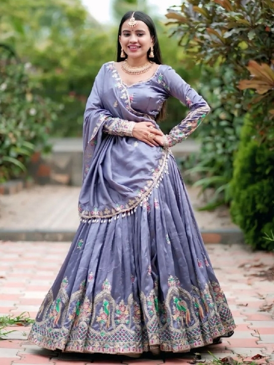 Salwar Kameez Other - Purple Lehenga Set Indian Lehenga Choli for Wedding, Sangeet, Reception, Eid